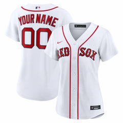 Boston Red Sox Women's Home Replica Custom Jersey White
