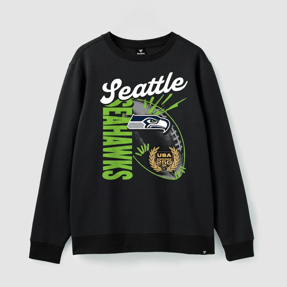 Seattle Seahawks USA 250 Gold Standard Team Heritage Fleece Sweatshirt - Black discount