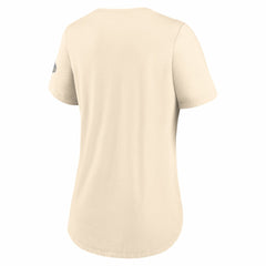 Los Angeles Dodgers Women's 2026 Gold Collection Tri-Blend Wordmark T-Shirt Natural