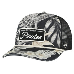 Pittsburgh Pirates Tropicalia Trucker Hitch Adjustable Hat Black