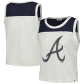 Atlanta Braves Women's Premier Zoey Waist Length Tank Top White