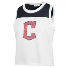Cleveland Guardians Women's Premier Zoey Waist Length Tank Top White