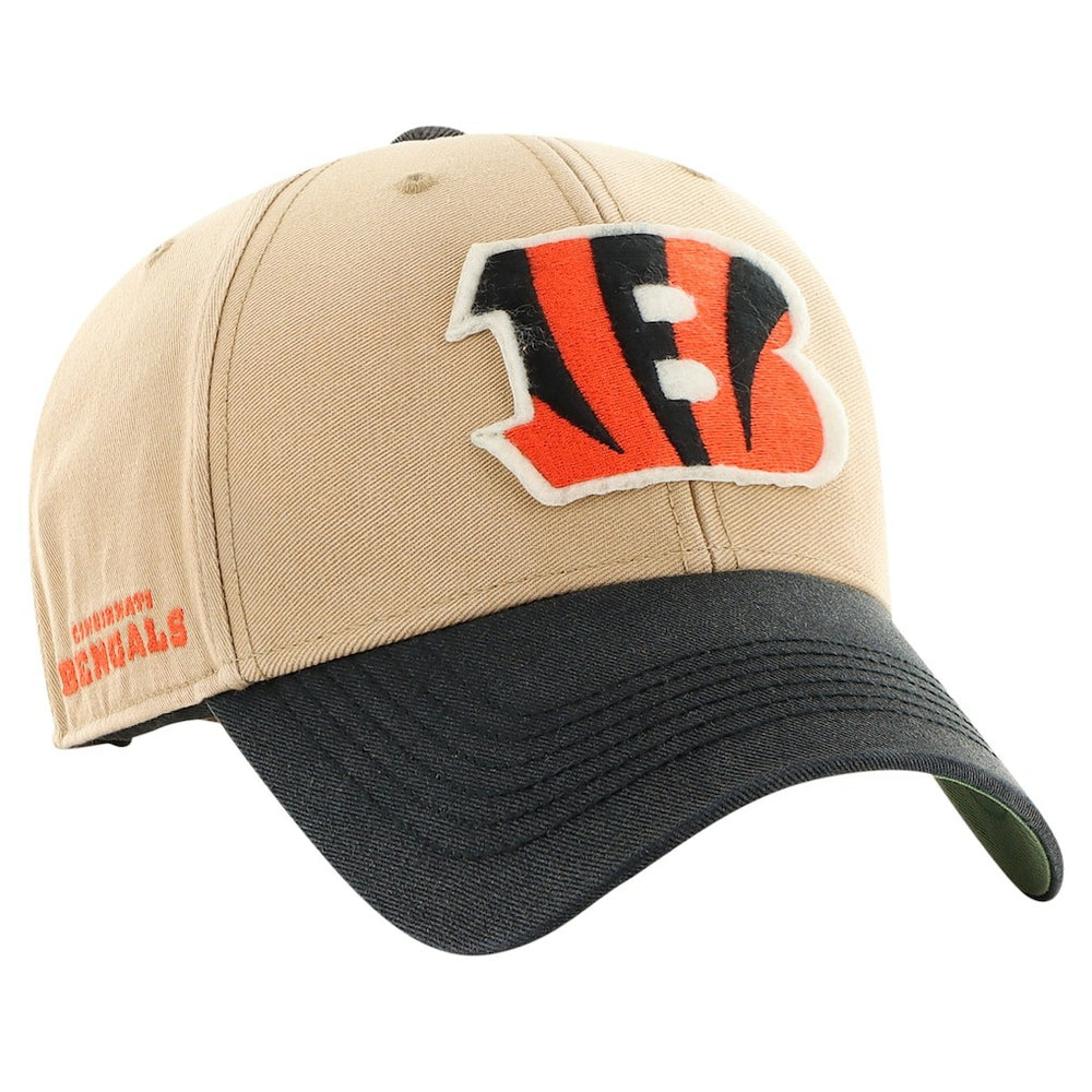 Cincinnati Bengals '47 Dusted Sedgwick MVP Adjustable Hat - Khaki/Black for sale