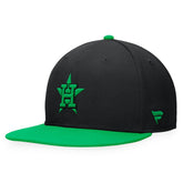 Houston Astros Lucky Snapback Hat Black/Kelly Green