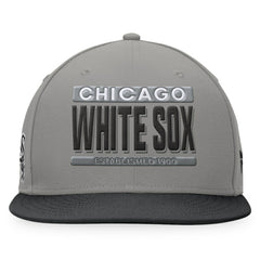 Chicago White Sox Line Drive Two-Tone Snapback Hat Gray/Black