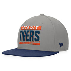 Detroit Tigers Line Drive Two-Tone Snapback Hat Gray/Navy