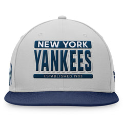 New York Yankees Line Drive Two-Tone Snapback Hat Gray/Navy