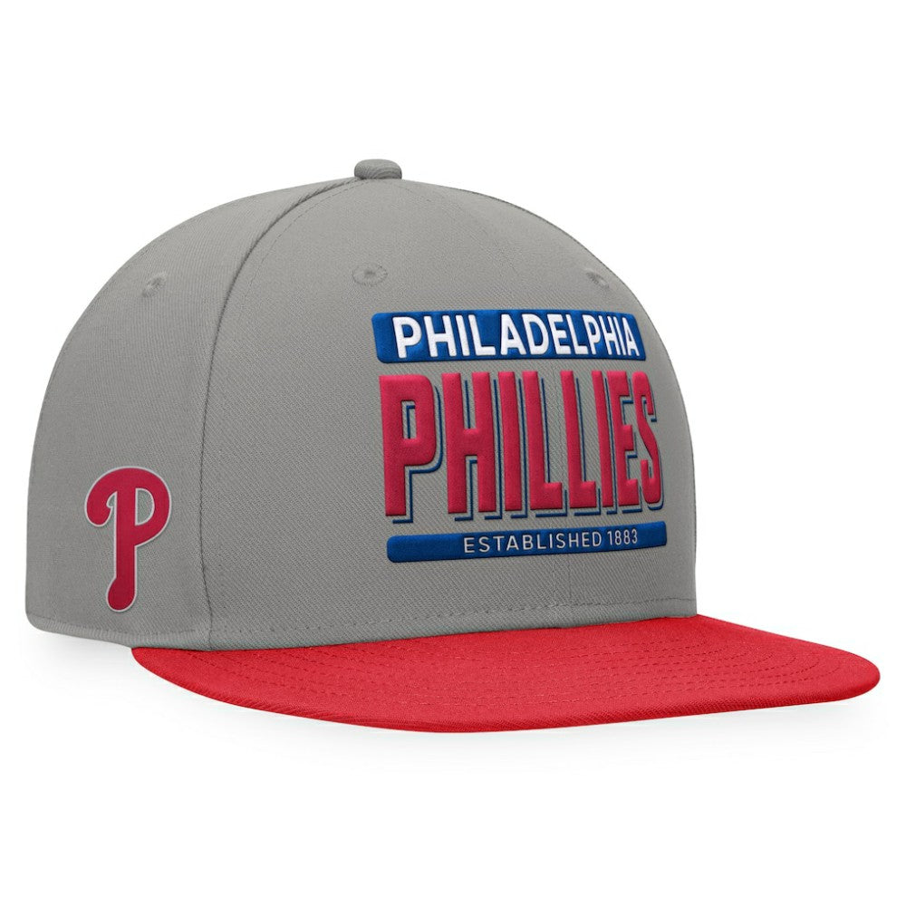 Philadelphia Phillies Line Drive Two-Tone Snapback Hat Gray/Red