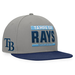 Tampa Bay Rays Line Drive Two-Tone Snapback Hat Gray/Navy