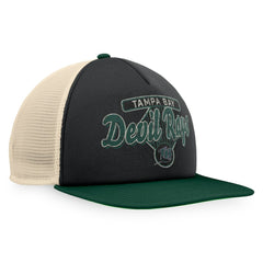 Tampa Bay Rays Cooperstown Collection Talley Foam Trucker Snapback Hat Black/Green