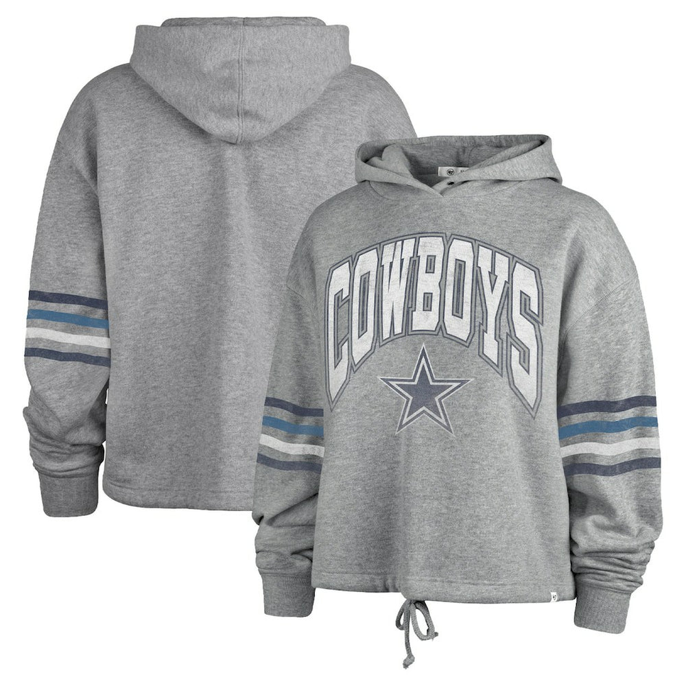 Dallas Cowboys '47 Women's Upland Bennett Pullover Hoodie - Heather Gray outlet
