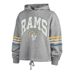 Los Angeles Rams '47 Women's Upland Bennett Pullover Hoodie - Heather Gray outlet
