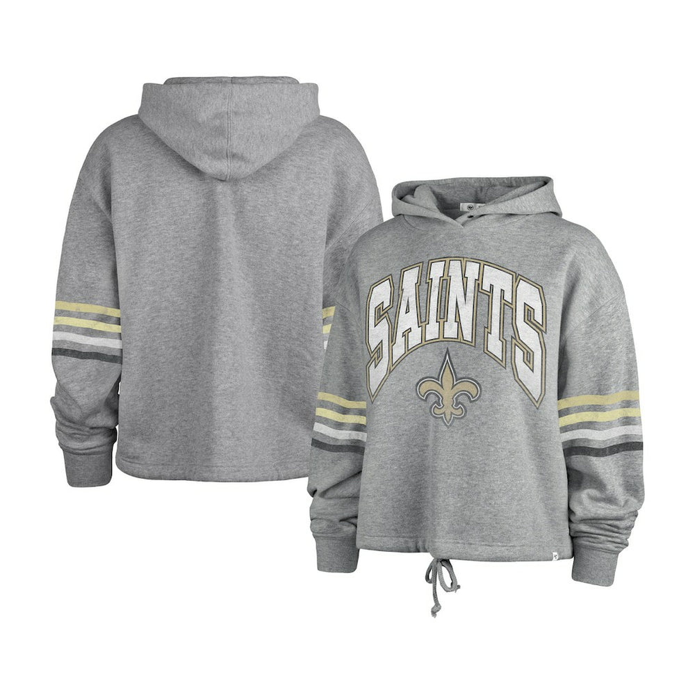 New Orleans Saints '47 Women's Upland Bennett Pullover Hoodie - Heather Gray cheap