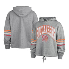 Tampa Bay Buccaneers '47 Women's Upland Bennett Pullover Hoodie - Heather Gray discount