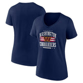 Washington Commanders Women's Americana V-Neck T-Shirt - Navy sale