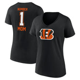 Cincinnati Bengals Women's Mother's Day V-Neck T-Shirt - Black sale