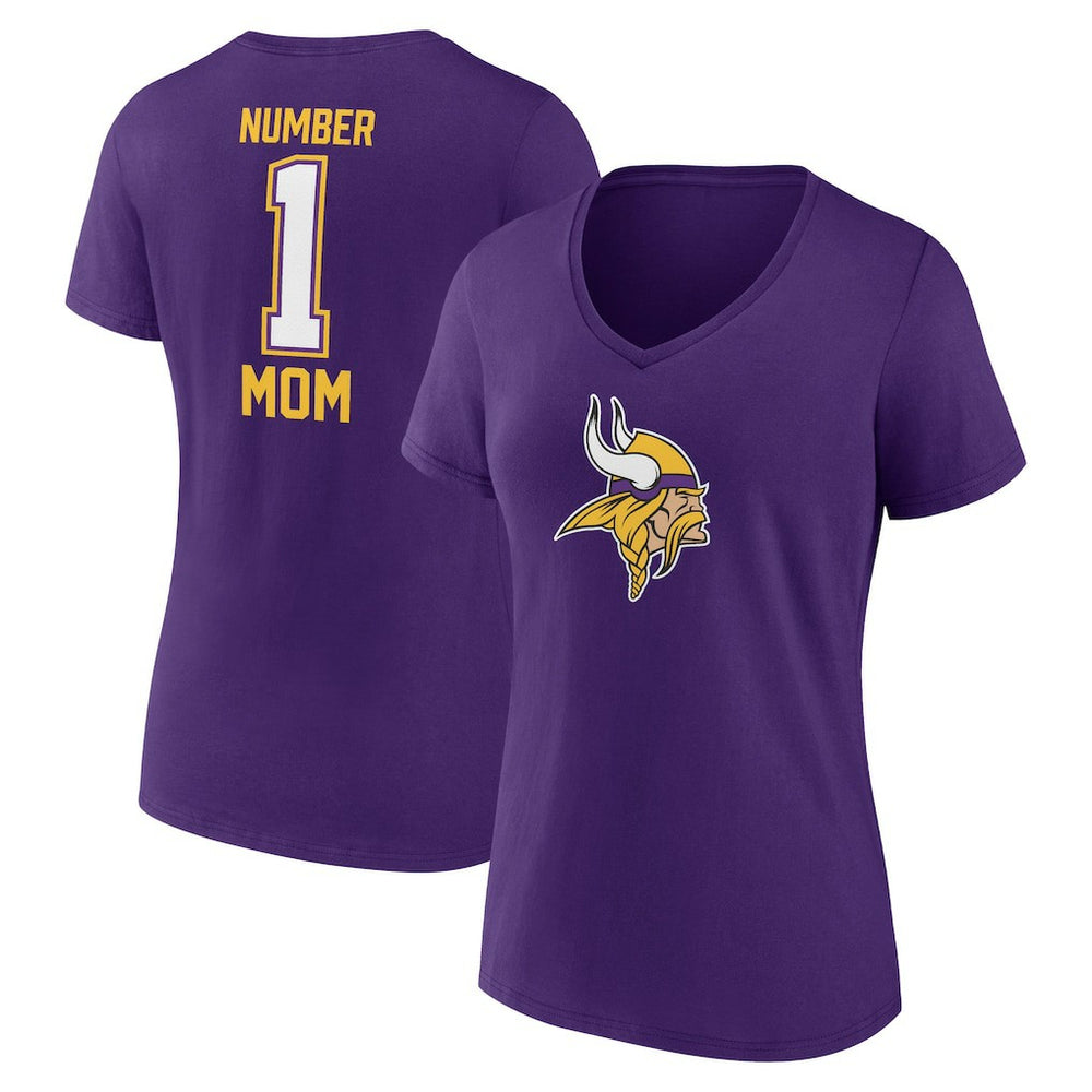 Minnesota Vikings Women's Mother's Day V-Neck T-Shirt - Purple online