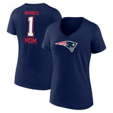 New England Patriots Women's Mother's Day V-Neck T-Shirt - Navy discount