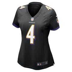 Zay Flowers Baltimore Ravens Women's Alternate Game Jersey - Black for sale
