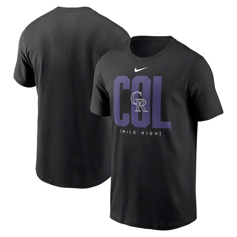 Colorado Rockies Scoreboard T-Shirt Black