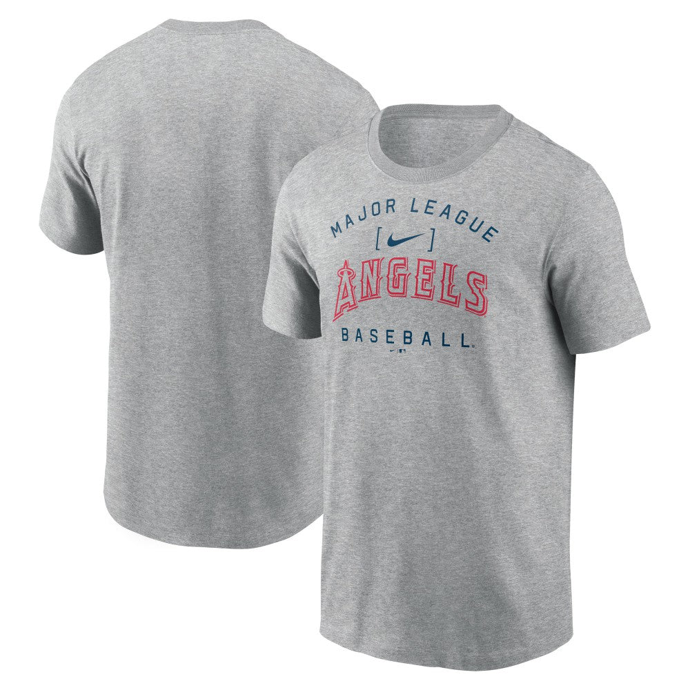 Los Angeles Angels Home Team Athletic Arch T-Shirt Heather Gray
