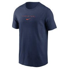 Houston Astros Large Logo Back Stack T-Shirt Navy