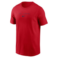 St. Louis Cardinals Large Logo Back Stack T-Shirt Red