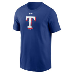 Texas Rangers Fuse Large Logo T-Shirt Royal