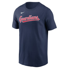 Cleveland Guardians Fuse Wordmark T-Shirt Navy