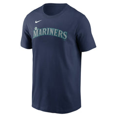 Seattle Mariners Fuse Wordmark T-Shirt Navy