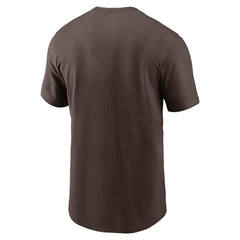 San Diego Padres Fuse Wordmark T-Shirt Brown