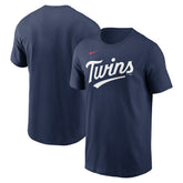 Minnesota Twins Fuse Wordmark T-Shirt Navy
