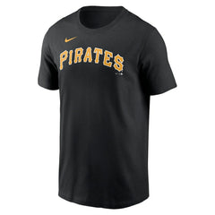 Pittsburgh Pirates Fuse Wordmark T-Shirt Black
