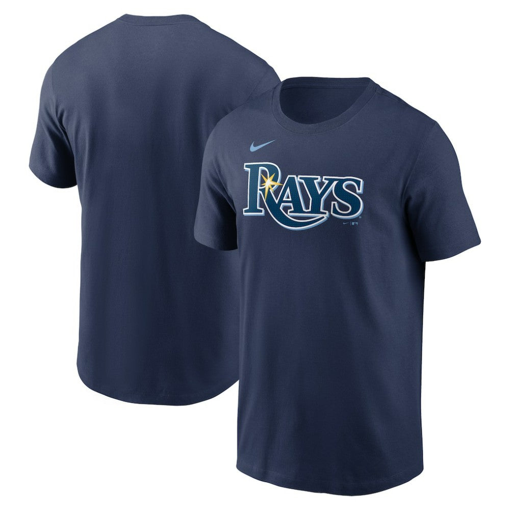 Tampa Bay Rays Fuse Wordmark T-Shirt Navy