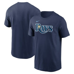 Tampa Bay Rays Fuse Wordmark T-Shirt Navy
