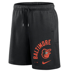 Baltimore Orioles Arched Kicker Shorts Black