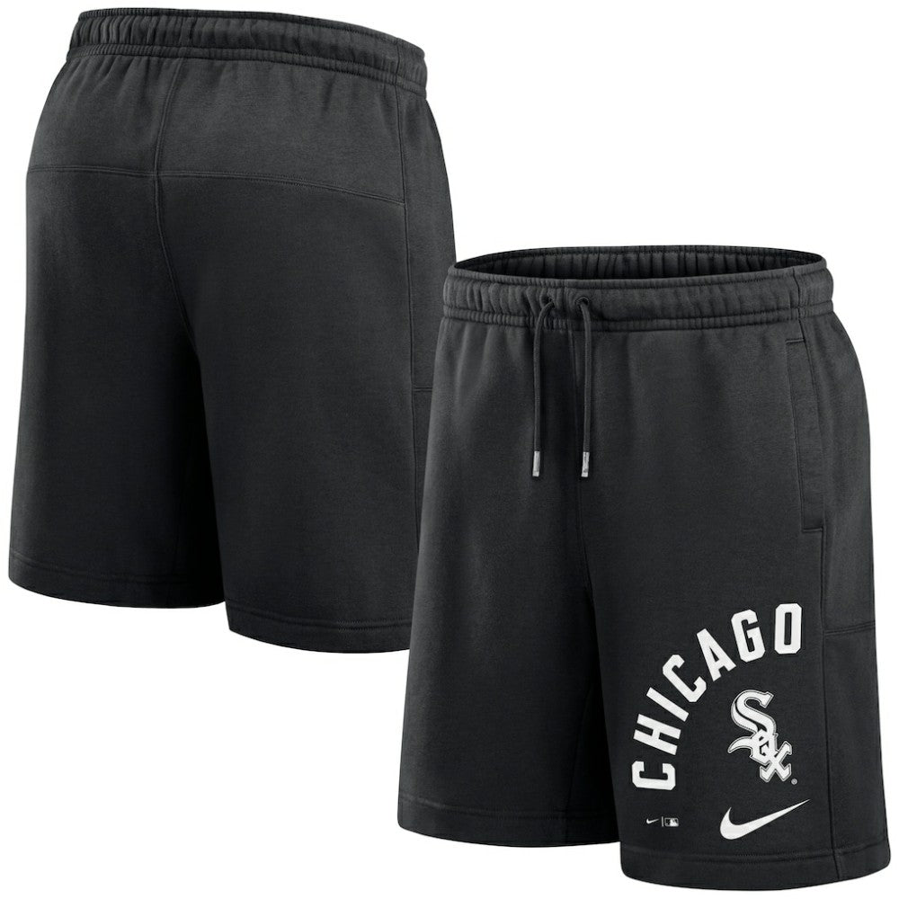 Chicago White Sox Arched Kicker Shorts Black