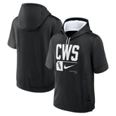 Chicago White Sox Tri Code Lockup Short Sleeve Pullover Hoodie Black