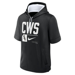 Chicago White Sox Tri Code Lockup Short Sleeve Pullover Hoodie Black