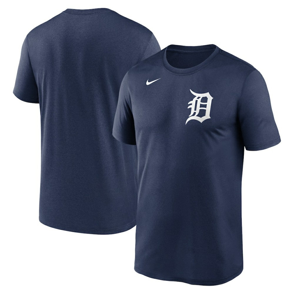 Detroit Tigers Legend Fuse Wordmark T-Shirt Navy