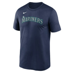 Seattle Mariners Legend Fuse Wordmark T-Shirt Navy