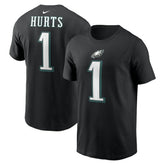 Jalen Hurts Philadelphia Eagles Player Name & Number T-Shirt - Black sale