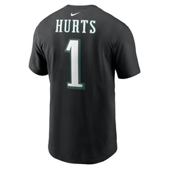 Jalen Hurts Philadelphia Eagles Player Name & Number T-Shirt - Black sale