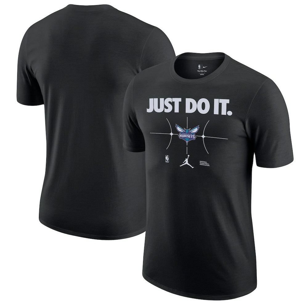 Charlotte Hornets Just Do It T-Shirt - Black shop