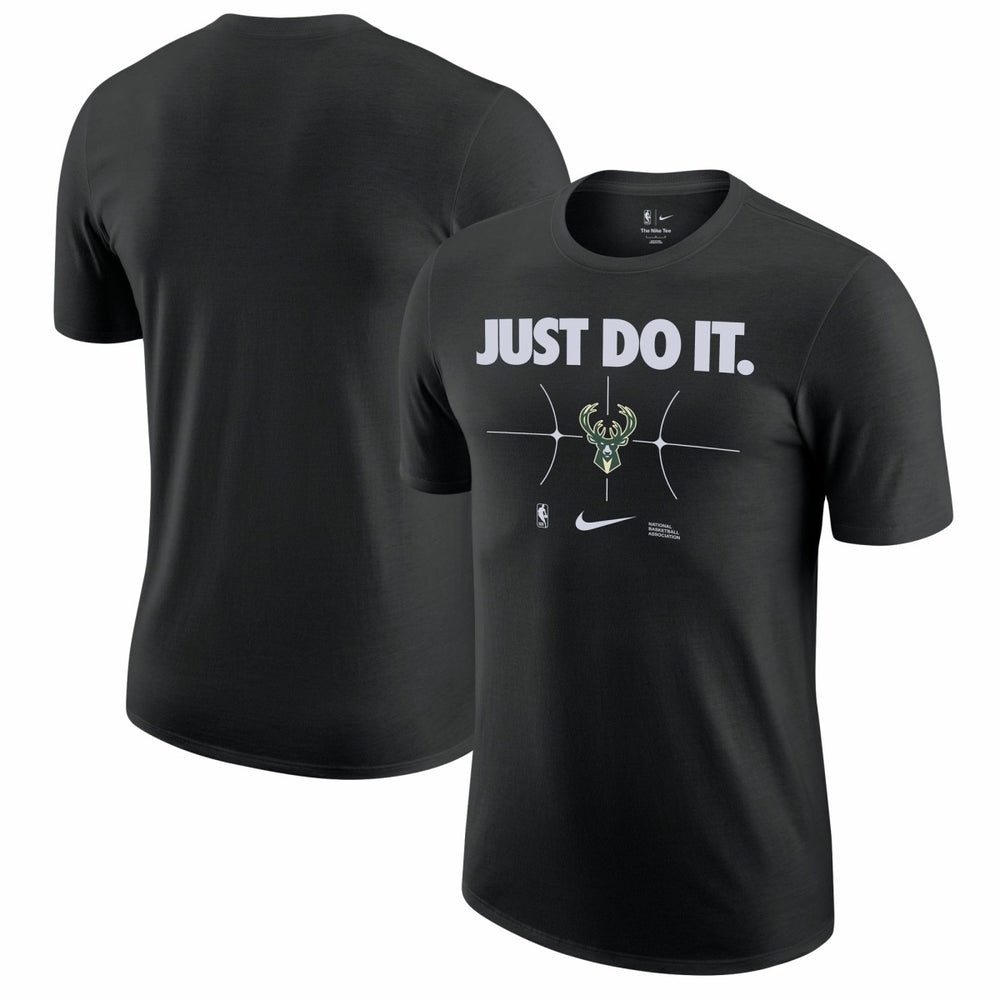 Milwaukee Bucks Just Do It T-Shirt - Black discount