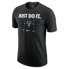Milwaukee Bucks Just Do It T-Shirt - Black discount