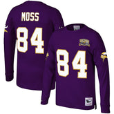 Randy Moss Minnesota Vikings Big & Tall Retired Player Name & Number Long Sleeve Top - Purple discount