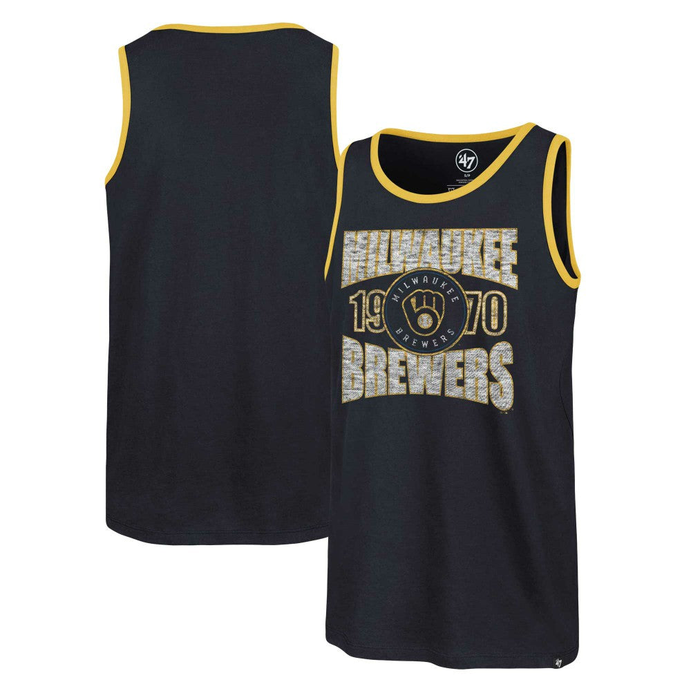 Milwaukee Brewers Upload Franklin Tank Top Navy