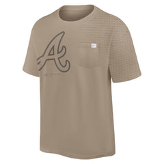 Atlanta Braves Statement Max90 Pocket T-Shirt Khaki