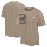 Chicago Cubs Statement Max90 Pocket T-Shirt Khaki